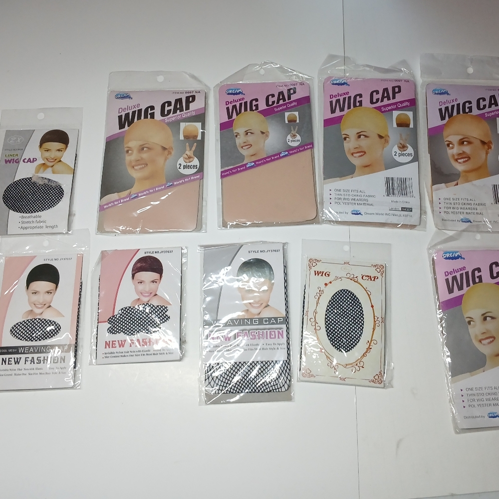 Wig Cap Bundle.  10 Packs